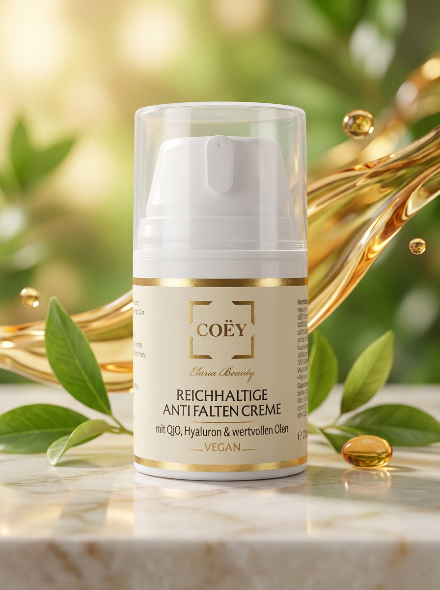 Anti-Falten-Creme mit Q10 & Hyaluron – Eluria® by COËY®
