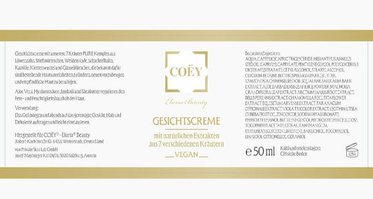 Gesichtscreme für empfindliche & normale Haut – Eluria by COËY