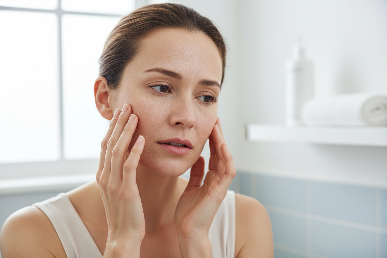 Viele Frauen kennen das Gefühl:
Nach der Reinigung spannt die Haut, wird trocken oder fühlt sich gereizt an.
Oft liegt es an zu harschen Produkten – und die Haut verliert jedes Mal ein Stück ihrer Balance.